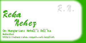 reka nehez business card